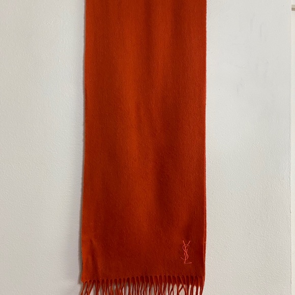 Yves Saint Laurent Other - YSL Saint Laurent Wool Scarf, Orange
